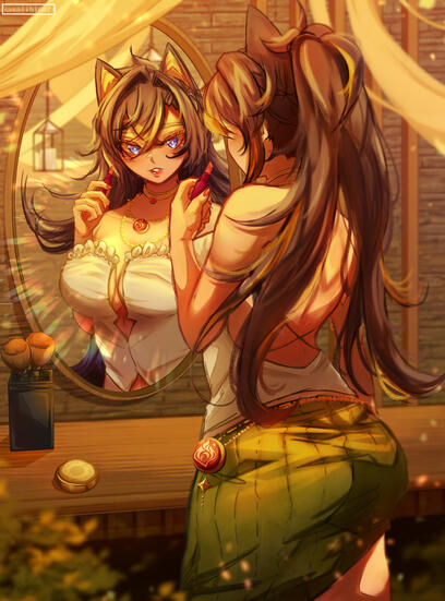 Halfbody with Detail BG